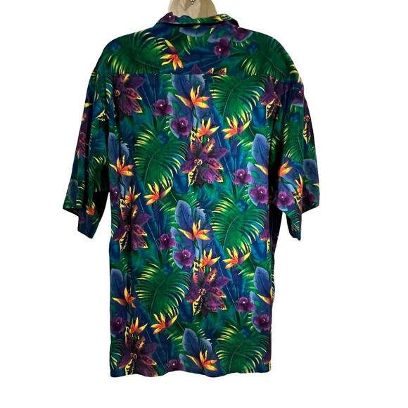 UTY Apparel 2XL Multicolor Floral Pattern Hawaiian Unisex Casual Camp Shirt - Picture 3 of 6